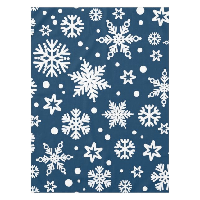 Mantel Patrón de copo de nieve (Anverso)