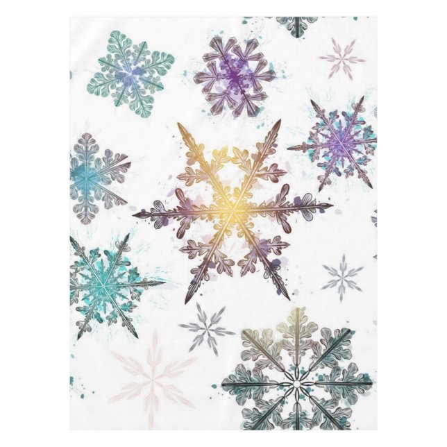 Mantel Patrón de copo de nieve (Anverso)