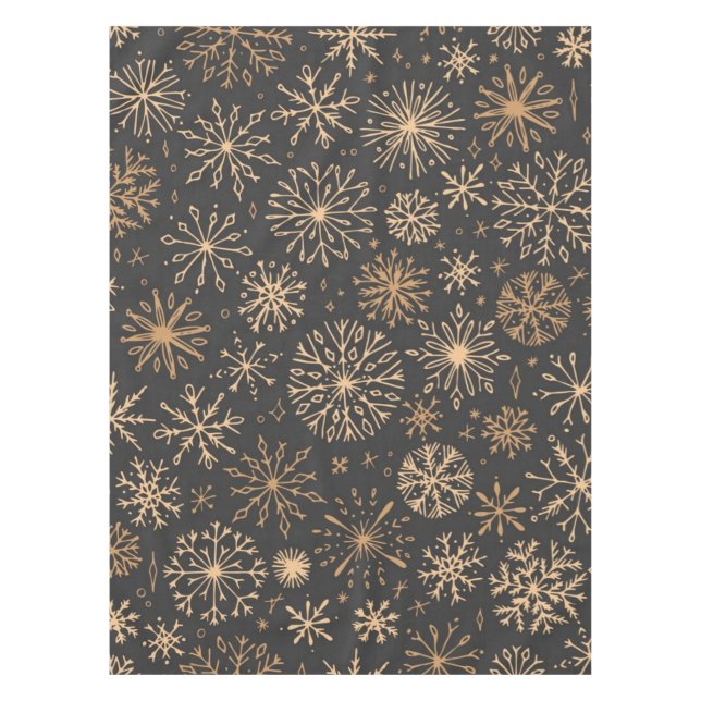 Mantel Patrón de copo de nieve (Anverso)