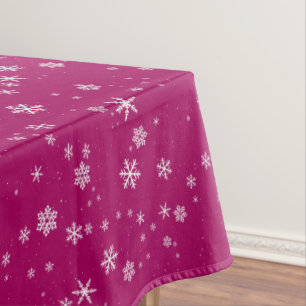 Mantel Patrón de copo de nieve en Navidades morados