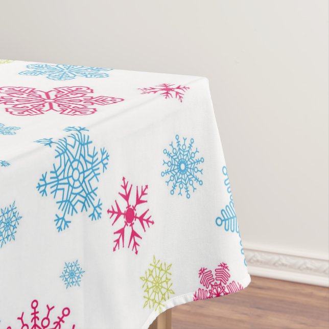 Mantel Patrón de copos de nieve de vacaciones para navida (In Situ)