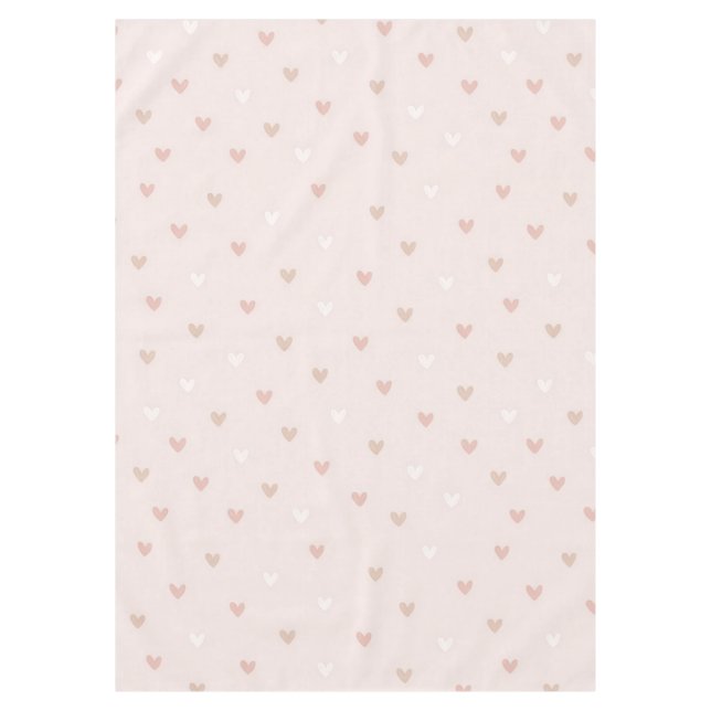 Mantel Patrón de corazón minimal suave (Anverso)