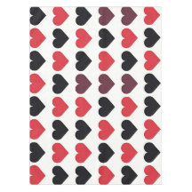 Patrón de corazón rojo y negro