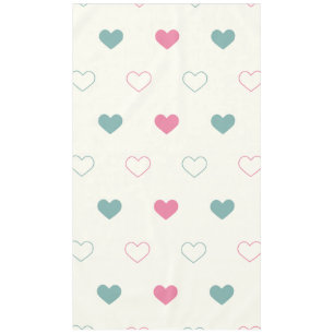 Mantel Patrón de Corazón Simple y Adorable