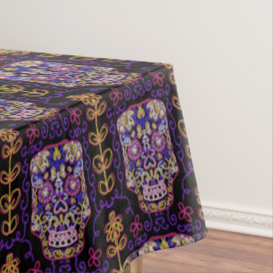 Mantel Patrón de cráneo de arte de azúcar