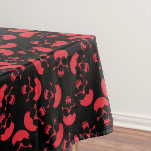Mantel Patrón de cráneo estético oscuro rojo y negro
