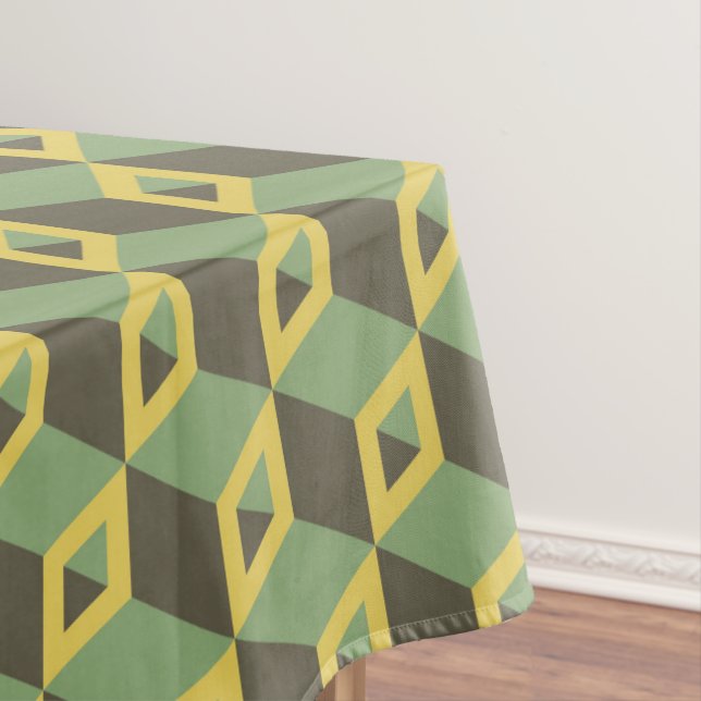 Mantel Patrón de cuadrados de ilusión 3D (In Situ)