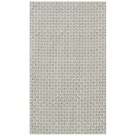 Mantel Patrón de cuadrados de los círculos azules, moreno