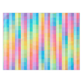 Mantel Patrón de cuadrados geométricos de mosaicos geomét