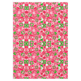 Mantel Patrón de cuadrados retro