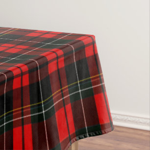 Mantel Patrón de Cuadros Escoceses Tartán Rojo Moderno Wa