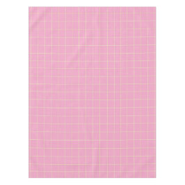 Mantel Patrón de cuadros rosa a cuadros de celda verde cl