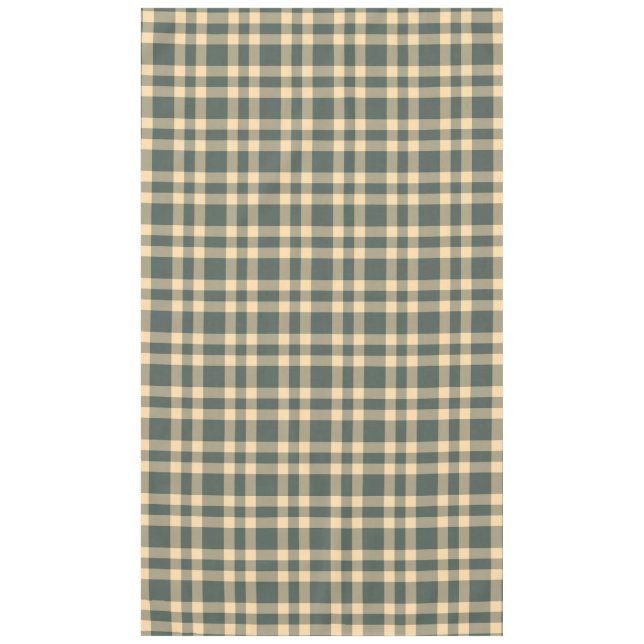 Mantel Patrón de Cuadros Verde Amarillo (Anverso)