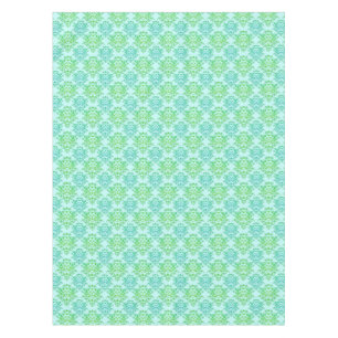 Mantel Patrón de damasco turquesa verde elegante