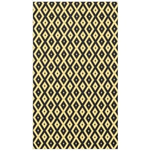 Mantel Patrón de diamante amarillo limón y negro