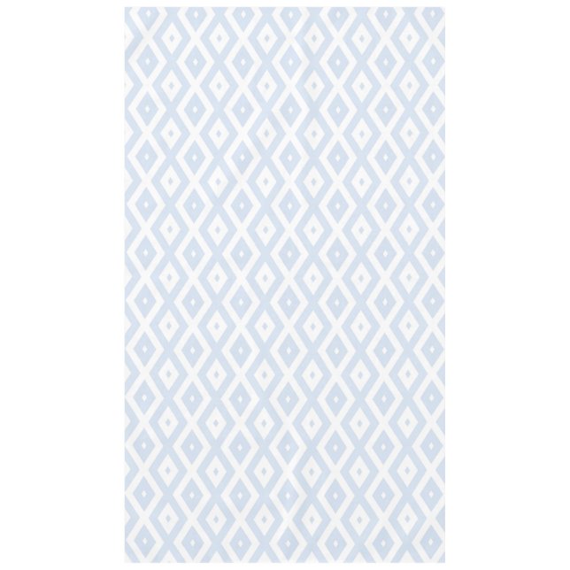 Mantel Patrón de diamante blanco y azul pálido (Anverso)