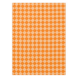 Mantel Patrón de diamante de cuadros naranja