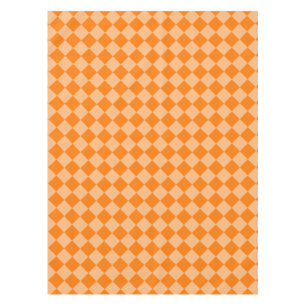 Mantel Patrón de diamante de cuadros naranja