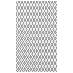 Mantel Patrón de diamante gris y blanco