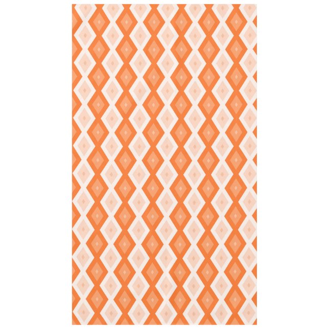 Mantel patrón de diamante naranja (Anverso)