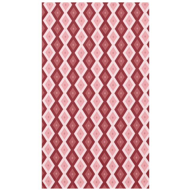Mantel Patrón de diamante rojo (Anverso)