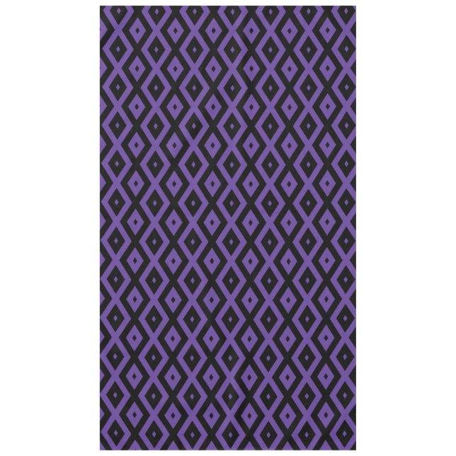 Mantel Patrón de diamante violento y negro (Anverso)