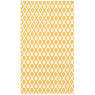 Mantel Patrón de diamantes amarillo y blanco soleado
