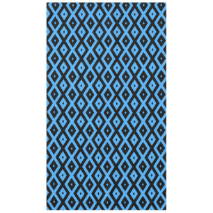 Mantel Patrón de diamantes azul y negro del cielo
