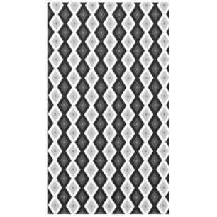 Mantel Patrón de diamantes negro, blanco y gris