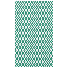 Mantel Patrón de diamantes verdes y blancos de los bosque