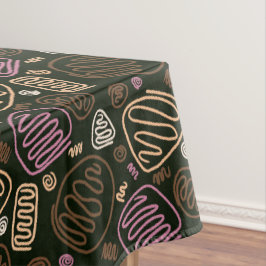 Mantel Patrón de dibujo artístico de una línea rosada fes