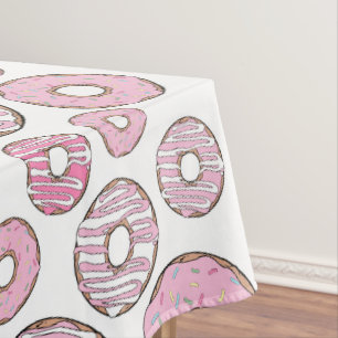 Mantel Patrón De Donuts, Donuts Rosados, Espolvorines