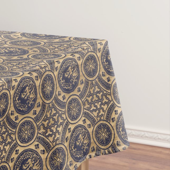 Mantel Patrón de dragones y flores de Japón (In Situ)