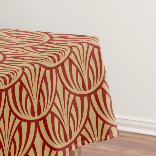 Mantel Patrón de escalado de peces de estilo Art Déco de  (In Situ)