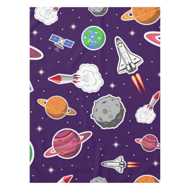 Mantel Patrón de espacio (Anverso)