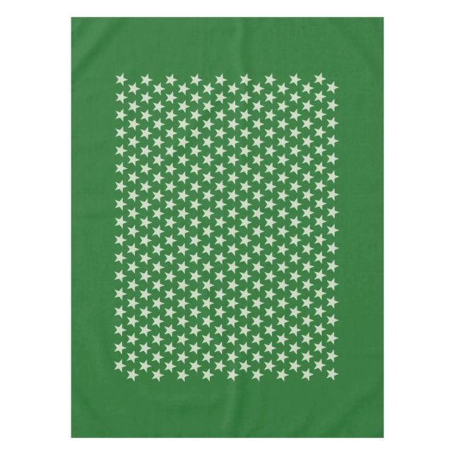 Mantel Patrón de estrellas divertidas transparente + tu f (Anverso)