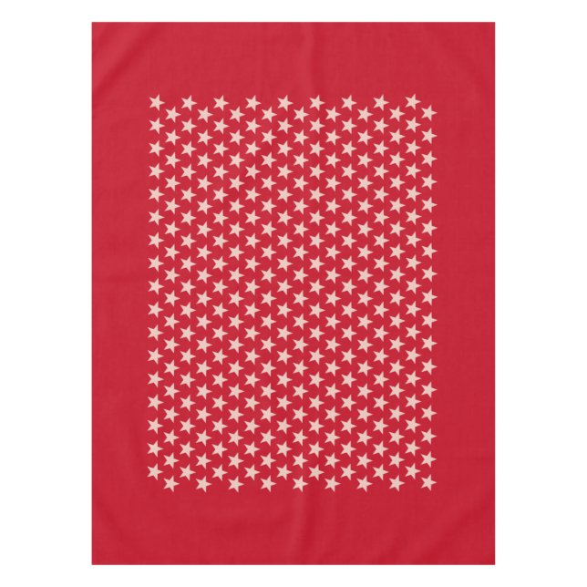 Mantel Patrón de estrellas divertidas transparente + tu f (Anverso)
