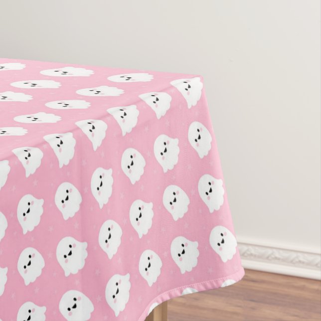 Mantel Patrón de Fantasma Rosa Bebé Lindo – Diseño de Hal (In Situ)