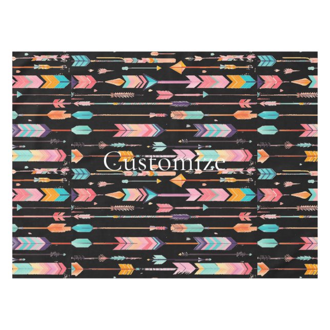 Mantel Patrón de flecha multicolor Thunder_Cove (Frente (Horizontal))