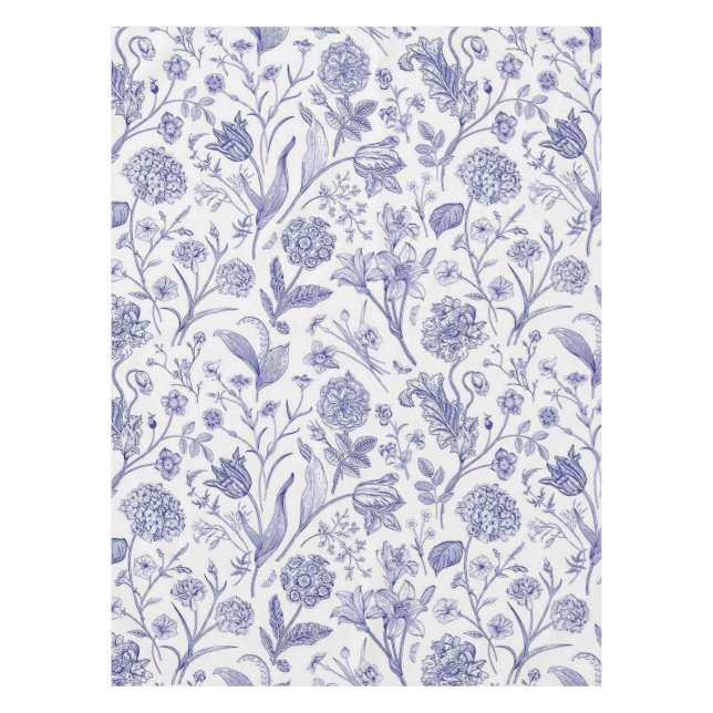 Mantel Patrón de flor (Anverso)