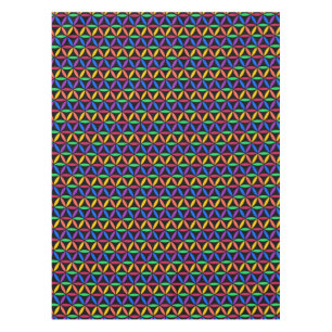 Mantel Patrón de flor arco iris