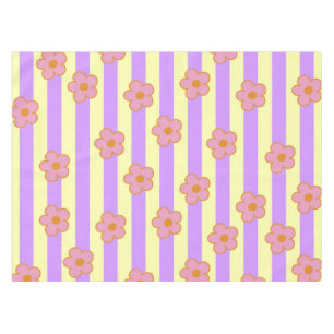 Mantel Patrón de flor de banda púrpura retro vintage