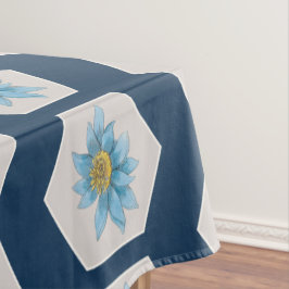 Mantel Patrón de flor de Lily Geométrica Japonesa