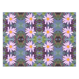 Mantel Patrón de flor de margarita rosa retro