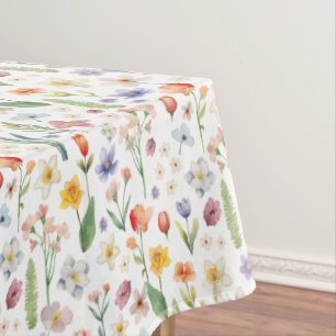 Mantel Patrón de flor de muelle de agua