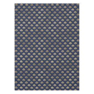 Mantel Patrón de flor de oro y marina de estilo Art Déco 