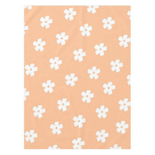 Mantel Patrón de flor hippie blanco