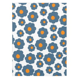 Mantel Patrón de flor hippie del Naranja azul preppy