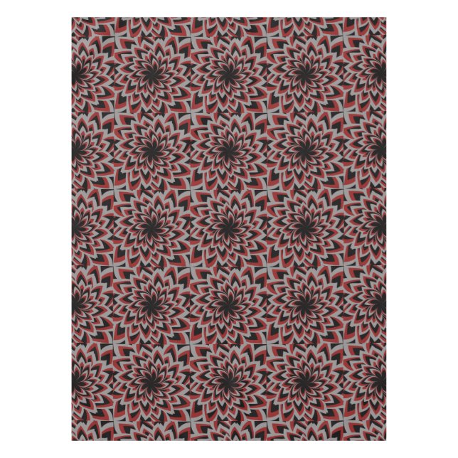 MANTEL PATRÓN DE FLOR REMOLINO   (Anverso)