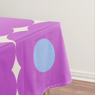 Mantel Patrón de flor retro cúbito Morado Mediano Mod